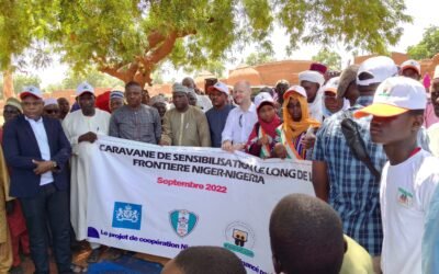 Sensibilisation dans la région de Maradi sur la frontière Niger-Nigeria dans la lutte contre la traite des personnes et le trafic illicite de migrants ainsi que la protection des victimes.